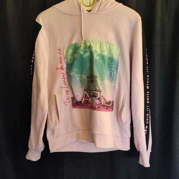 Track 23 Eiffel Tower graphic print hoodie Size XL - Picture 4 of 6